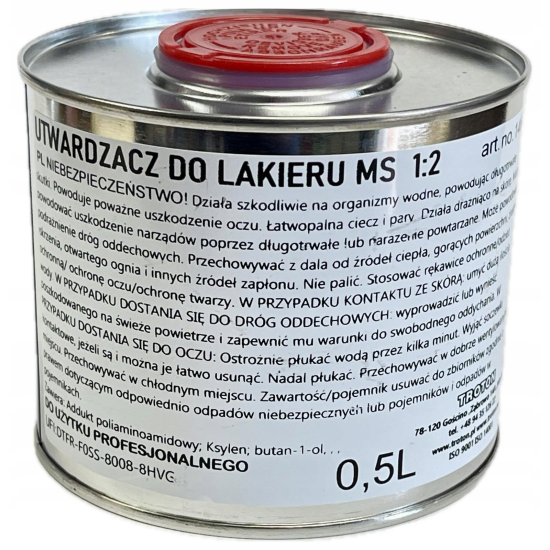 Troton LAKIER AKRYLOWY czerwony wysoki połysk RAL 3020 1 litr 1711