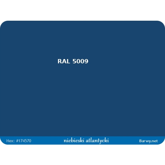 RAL 5009 niebies FARBA olejna ALKIDOWA POŁYSK jednoskładnikowa 783