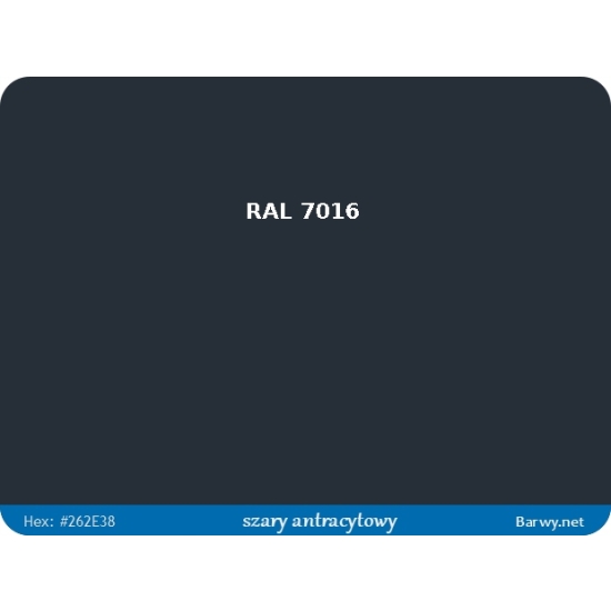 RAL 7016 antracyt FARBA olejna ALKIDOWA POŁYSK jednoskładnikowa 783