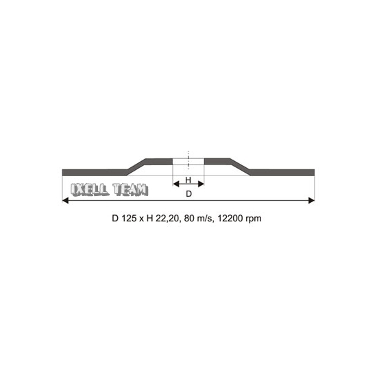 125 x 6,4 x 22,23 mm APP TARCZA PŁASKA DO CIĘCIA METALU Ntools 718