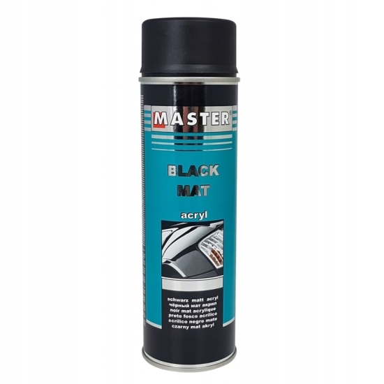 MASTER LAKIER CZARNY półPOŁYSK 500 ml AKRYL bardzo wydajny 1911
