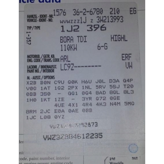 lakier baza PERŁOWA VOLKSWAGEN LC9Z SKODA 9910 L991 1 LITR IXELL 55