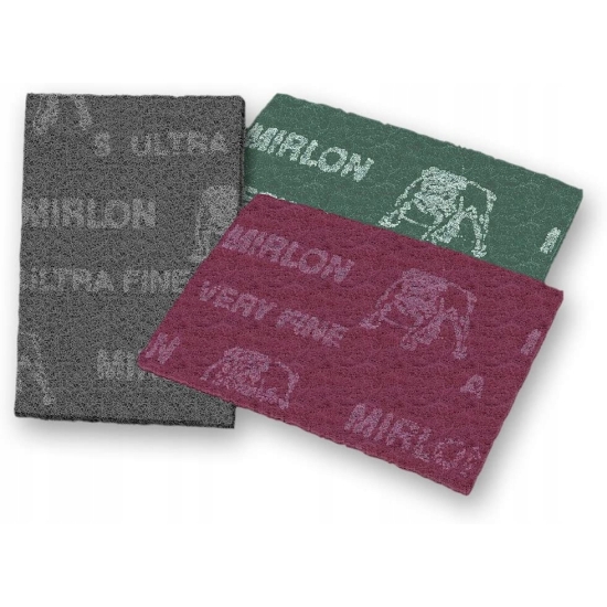 MIRKA WŁÓKNINA MIRLON P1500 szara ULTRA FINE do prac wykończeniowych 1407