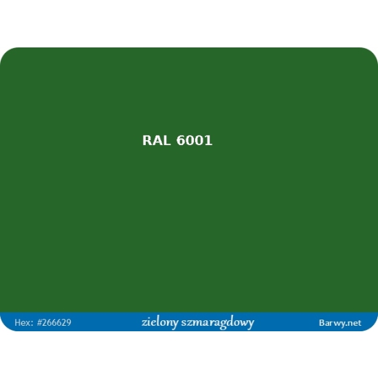 RAL 6001 zielony FARBA olejna ALKIDOWA POŁYSK jednoskładnikowa 783