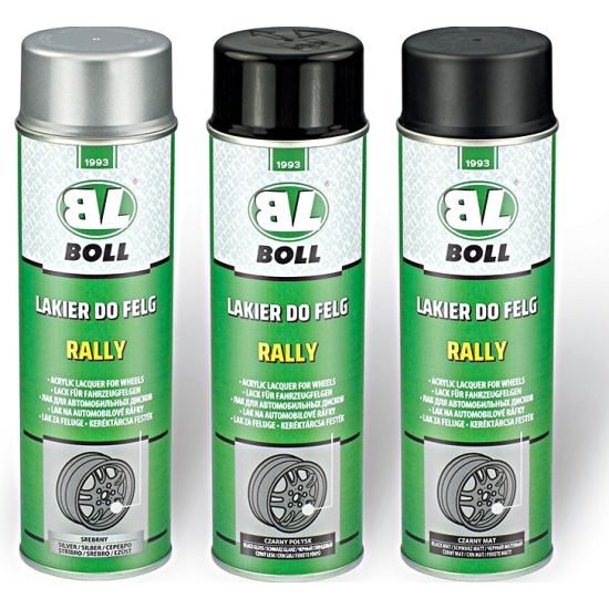 SPRAY DO FELG 500 ml CZARNY POŁYSK odporny na zanieczyszczenia BOLL 511