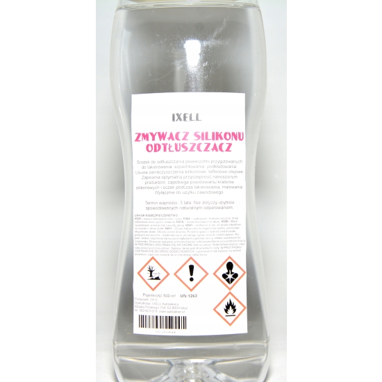 IXELL ZMYWACZ odtłuszczacz SILIKONU i zanieczyszczeń 0,5 L skuteczny 1709