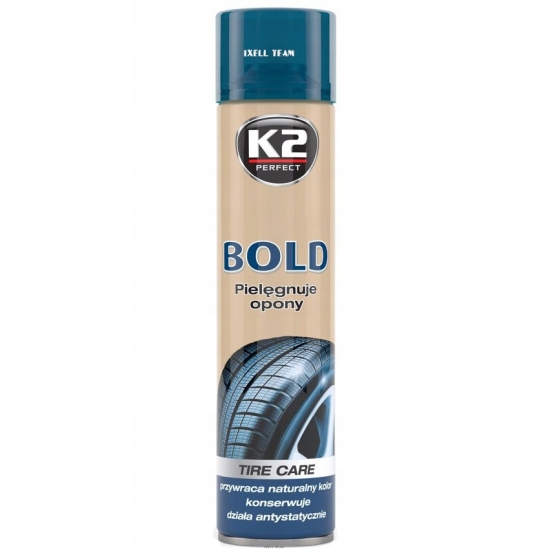 BOLD K2 super NABŁYSZCZACZ DO OPON pojemność 600 ml w sprayu 1019