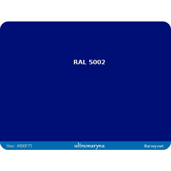 RAL 5002 niebieska FARBA olejna ALKIDOWA POŁYSK jednoskładnikowa 783