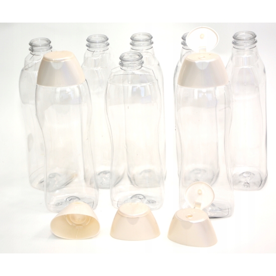 BUTELKA PLASTIKOWA PET 500 ML Z APLIKATOREM FLIP gruby wytrzymały plastik