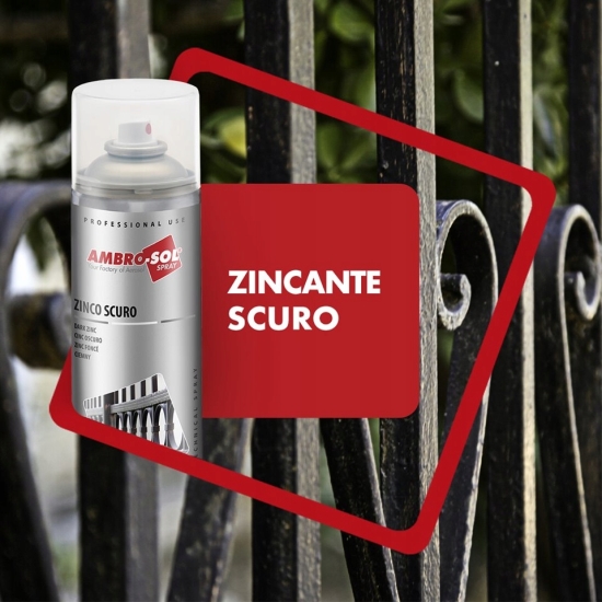 CYNK CIEMNY do zabezpieczeń metalu zagęszczony pigment 400ml Ambrosol 415