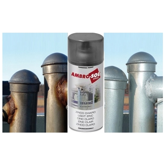 CYNK CIEMNY do zabezpieczeń metalu zagęszczony pigment 400ml Ambrosol 415