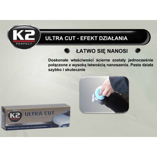 ULTRA CUT K2 pasta polerska do ręcznego USUWANIA RYS z lakieru 951