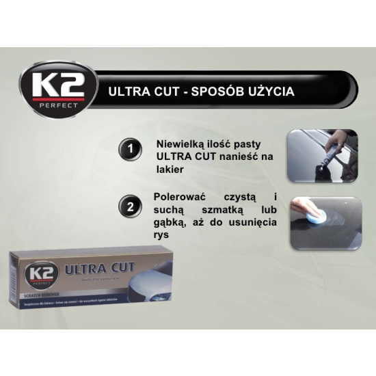 ULTRA CUT K2 pasta polerska do ręcznego USUWANIA RYS z lakieru 951