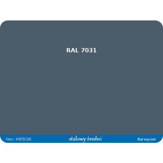 RAL 7031 szara FARBA olejna ALKIDOWA POŁYSK jednoskładnikowa 783
