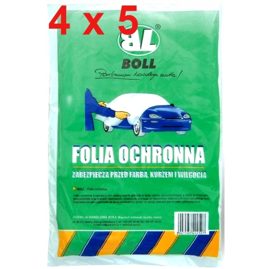 BOLL FOLIA 4 x 5 m ochronna WZMOCNIONA idealna na auta osobowe 61