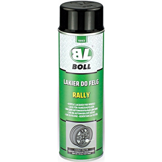 MATOWY CZARNY SPRAY DO FELG 500 ml bardzo wydajny akrylowy BOLL 2142