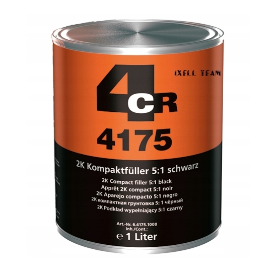 4CR 4175 PODKŁAD akrylowy 1+0,2 litra czarny KOMPAKTOW ANTYKOROZYJNY 1318