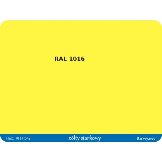 RAL 1016 żółta FARBA POŁYSK olejna ALKIDOWA 783