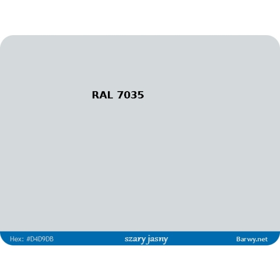 RAL 7035 szara FARBA olejna ALKIDOWA POŁYSK jednoskładnikowa 783