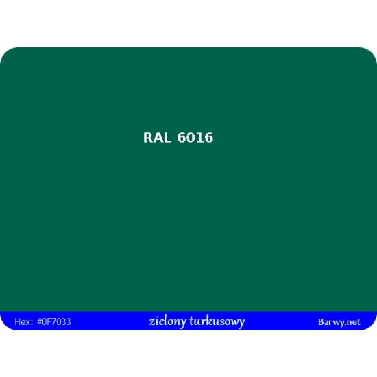 RAL 6016 zielony FARBA POŁYSK olejna ALKIDOWA 783