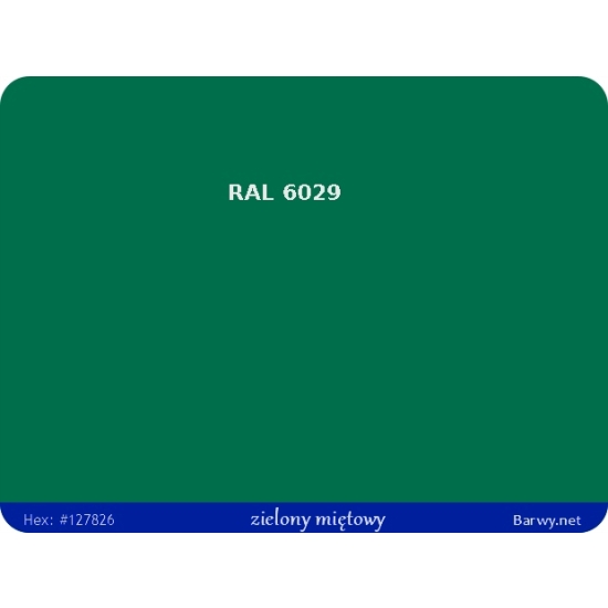 RAL 6029 zielony FARBA olejna ALKIDOWA POŁYSK jednoskładnikowa 783