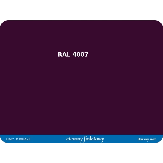 RAL 4007 BORDOWA FARBA POŁYSK olejna ALKIDOWA 783