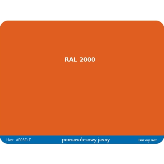 RAL 2000 pomarańczowa FARBA olejna ALKIDOWA POŁYSK jednoskładnikowa 783