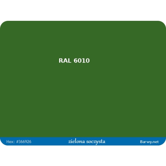 RAL 6010 zielony FARBA POŁYSK olejna ALKIDOWA 783