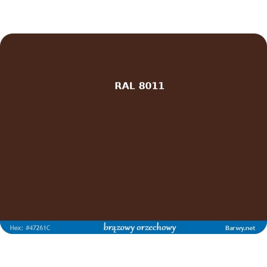 RAL 8011 brązowa FARBA olejna ALKIDOWA POŁYSK jednoskładnikowa 783