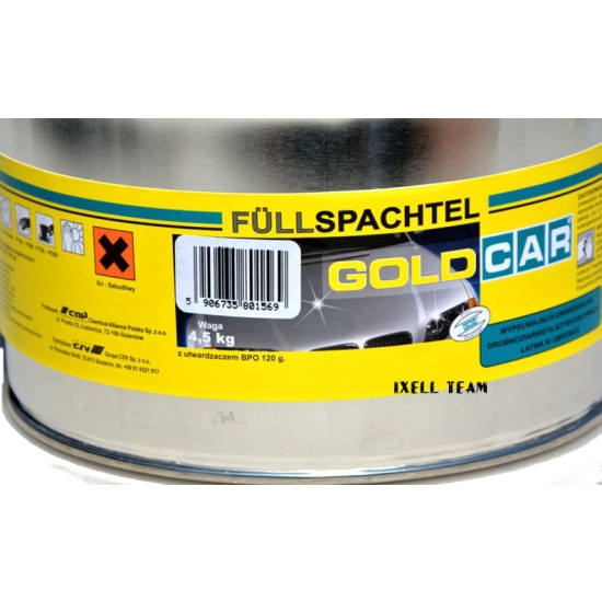 GOLDCAR SZPACHLÓWKA UNIWERSALNA 4,5kg bardzo łatwa obróbka TRWAŁA 362