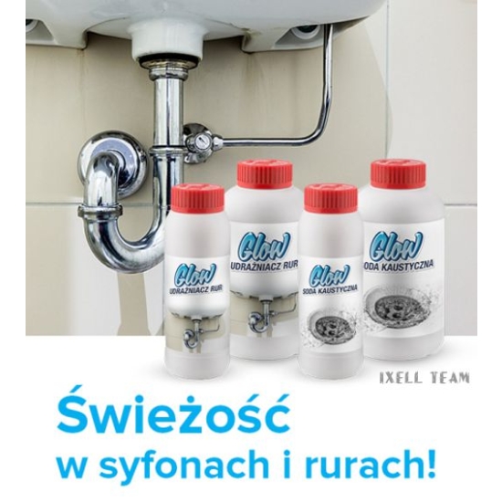 SODA KAUSTYCZNA wodorotlenek sodu GRANULAT UDRAŻNIAJĄCY rury 1 kg OFO 902