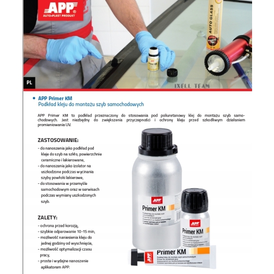 APP Primer KM 30 ml Podkład kleju DO SZYB aktywator przyczepności 1038