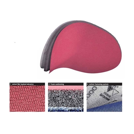 P2000 - średnica 150 mm SIA AIR VELVET gąbka ścierna WODOODPORNA 1124
