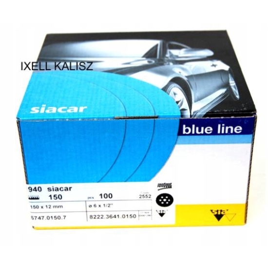 P240 KRĄŻEK ŚCIERNY DO SZLIFOWANIA SIA Blue line - nie zapychają się 390
