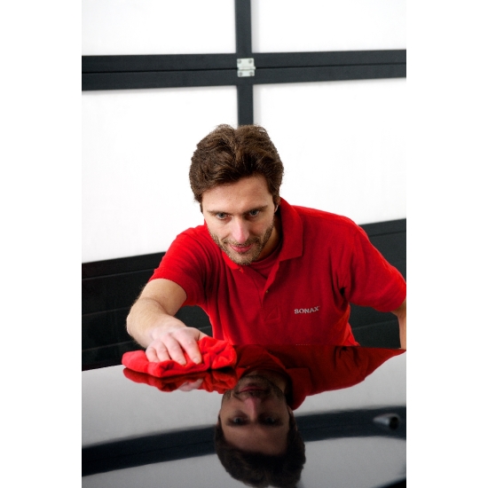 SONAX RED ŚCIERECZKA MIKROFIBRA 40x40 idealna do polerowania lakieru 613