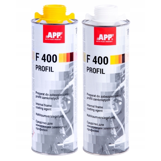 1000ml APP F400 przezroczysty preparat zabezpiecza profile -na pistolet 271
