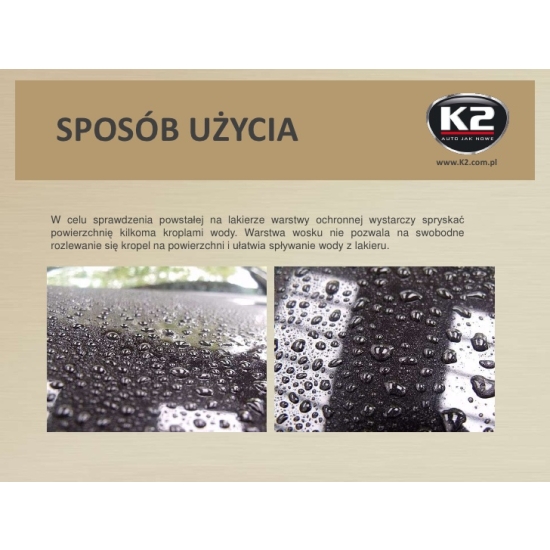 K2 SPECTRUM WOSK 700 ml + MIKROFIBRA wyostrza lustrzany połysk lakieru 979