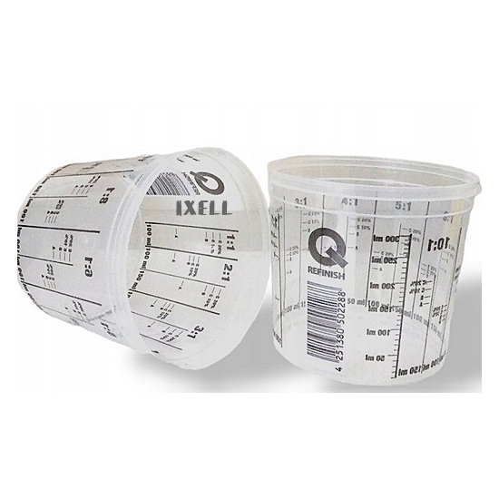 Q 1900 ml KUBEK MIESZANIA LAKIERÓW Z POKRYWKĄ różne skale mieszania 2198