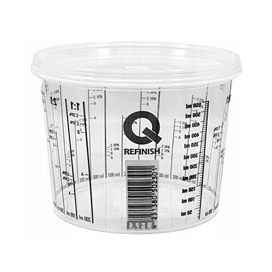 Q 1900 ml KUBEK MIESZANIA LAKIERÓW Z POKRYWKĄ różne skale mieszania 2198