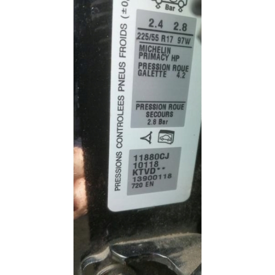 PEUGEOT NOIR NERA KTV KTVD baza 1 L + rozcieńczalnik 1 L IXELL 55