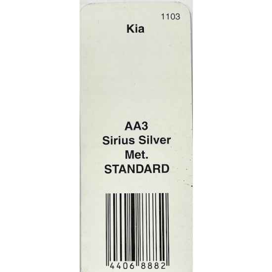 lakier BAZA KIA SIRIUS SILVER AA3 1LITR rozcieńczalnikowa IXELL 55