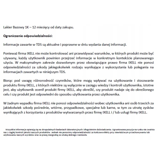 BMW DOLOMITENWEISS A96 baza 1 L + rozcieńczalnik 1 L IXELL 55