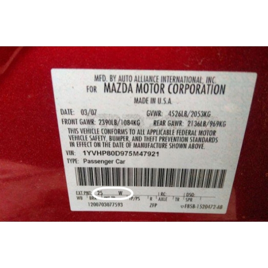 lakier BAZA XYRALIC MAZDA REDFIRE 25W IXELL1 LITR rozcieńczalnikowa 55