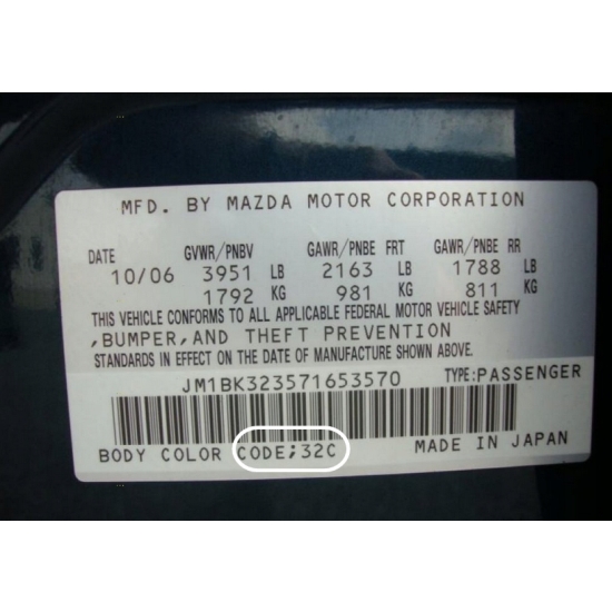 lakier BAZA XYRALIC MAZDA PHANTOM BLUE 32C IXELL 1L rozcieńczalnikowa 55