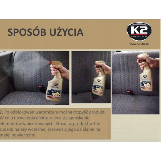 K2 DEOCAR FAHREN NEW CAR odświeżacz i neutralizator powietrza w jednym 428