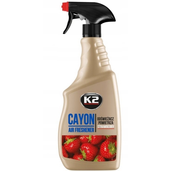 K2 DEOCAR TRUSKAWKA 700ml odświeżacz i neutralizator powietrza w jednym 428