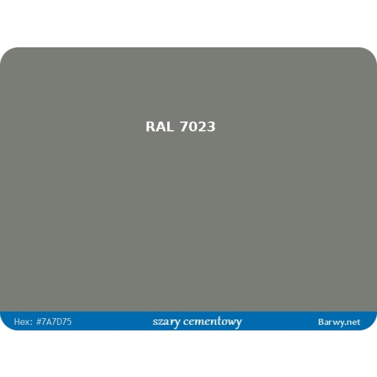 RAL 7023 szara FARBA olejna ALKIDOWA POŁYSK jednoskładnikowa 783