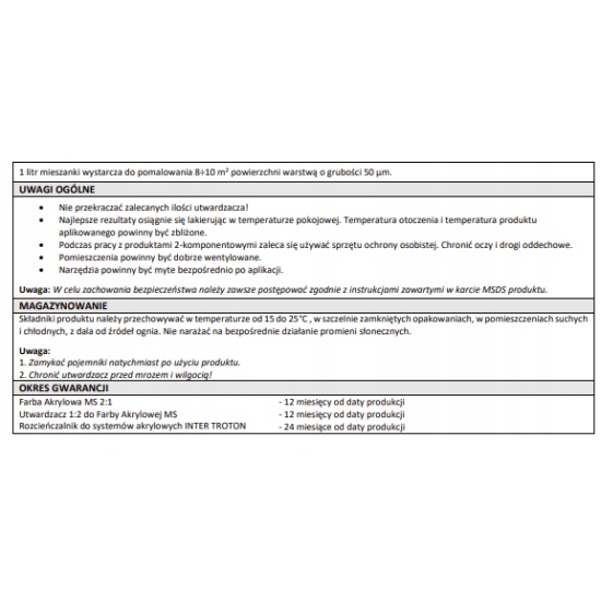 Troton LAKIER AKRYLOWY zielony wysoki połysk RAL 6005 1 litr 1956