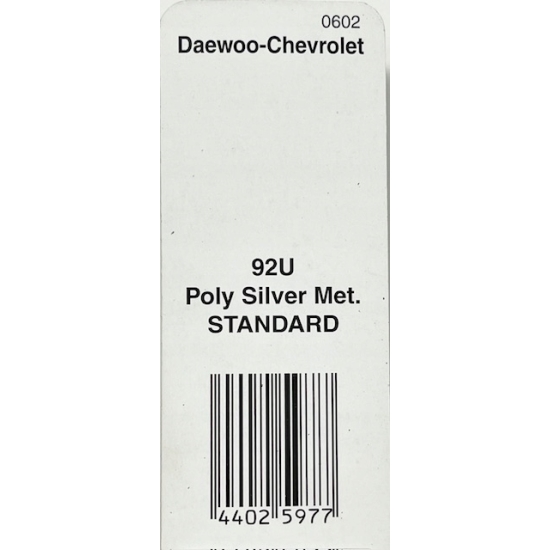 lakier BAZA DAEWOO 92U POLY SILVER 1LITR IXELL rozcieńczalnikowa 55