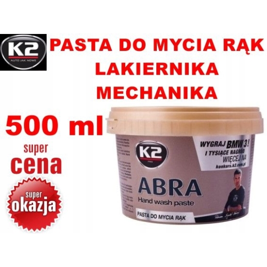 PASTA DO RĄK LAKIERNIKA, MECHANIKA K2 ABRA do silnych zabrudzeń 154